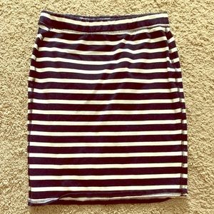Old Navy, Navy and White nautical mini skirt